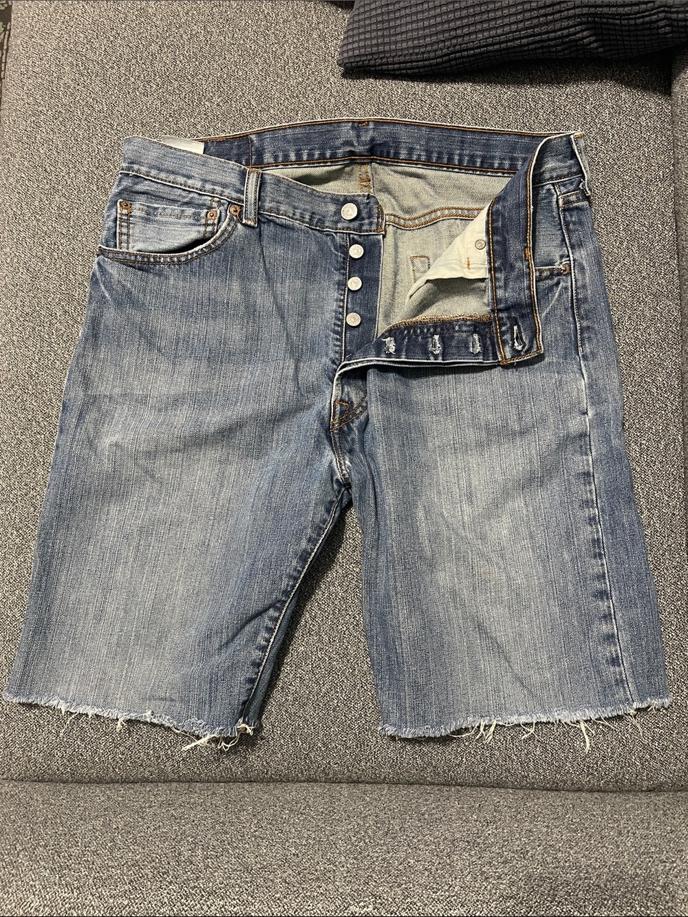 Levi's Light Blue Denim Cutoff Shorts
